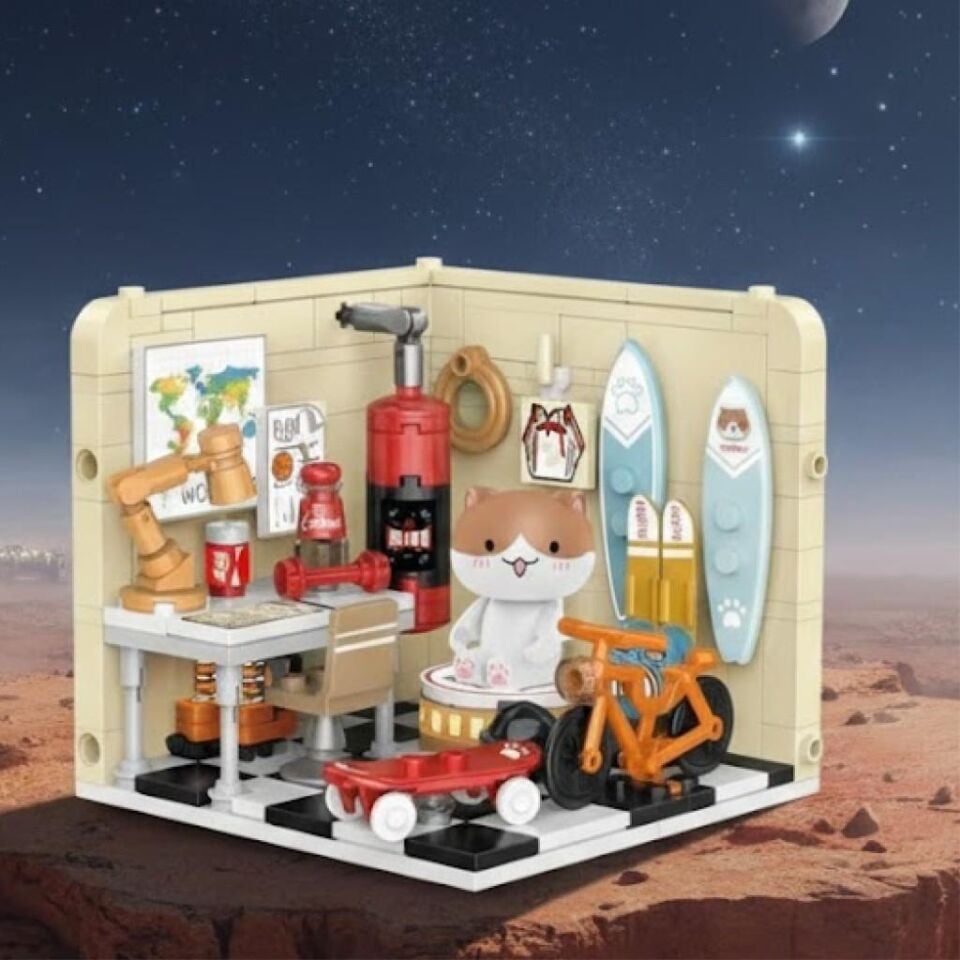 PANLOS KEDİ SPOR ÇALIŞMA ODASI 238 PARÇA BLOCK OYUNCAK