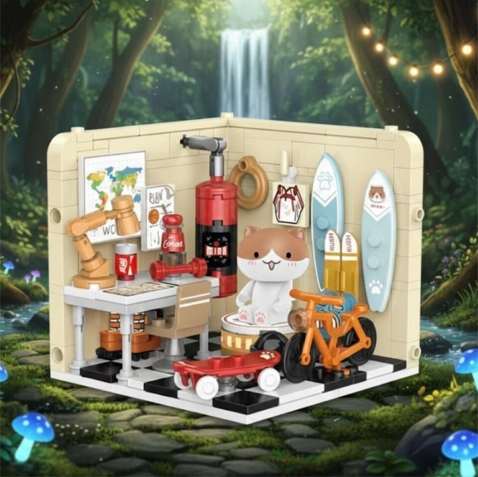 PANLOS KEDİ SPOR ÇALIŞMA ODASI 238 PARÇA BLOCK OYUNCAK