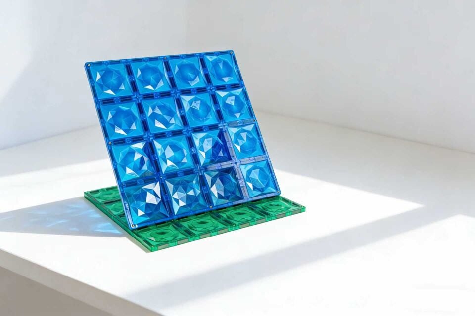 Manyetik Bloklar Süper Büyük Kare Pimli 2 parça