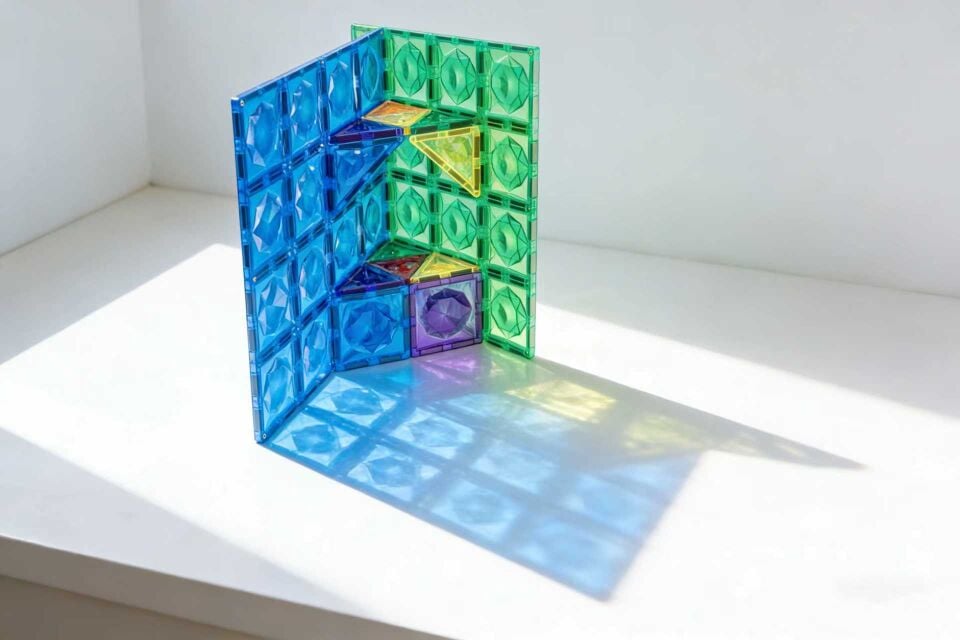 Manyetik Bloklar Süper Büyük Kare Pimli 2 parça