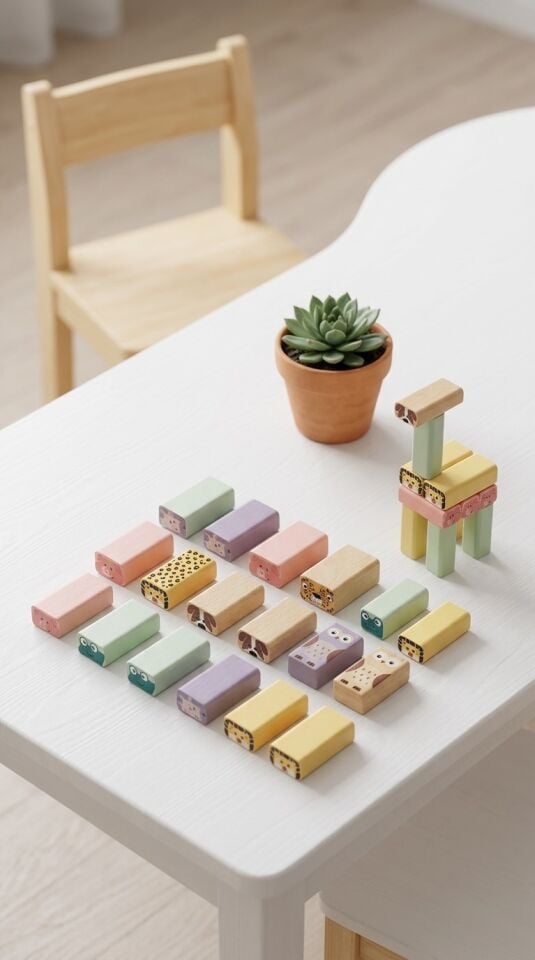 Wobble Tower Eğitici Ahşap Denge ve Zeka Oyunu (Montessori Uyumlu)