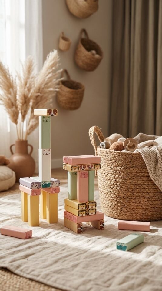 Wobble Tower Eğitici Ahşap Denge ve Zeka Oyunu (Montessori Uyumlu)