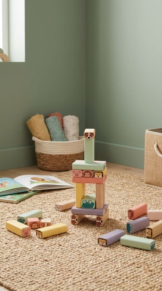 Wobble Tower Eğitici Ahşap Denge ve Zeka Oyunu (Montessori Uyumlu)