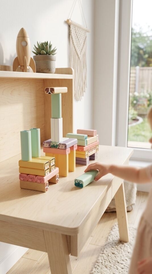 Wobble Tower Eğitici Ahşap Denge ve Zeka Oyunu (Montessori Uyumlu)