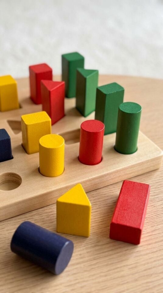 Ahşap Geometrik Büyükten Küçüğe Sırama