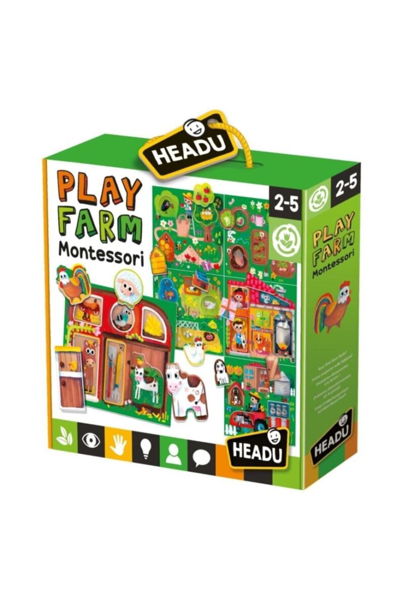 Headu Montessori Çiftlik Puzzle Oyunu ( PLAY FARM )