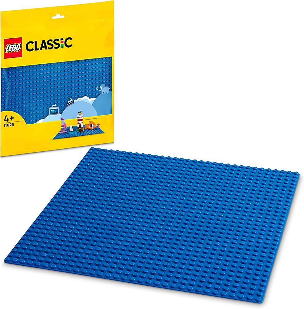 Lego Classic Beyaz ve ya mavi  Plaka 11026 – 3 Yaş üzeri LEGO Severler için Yaratıcı Yapım Seti (1 Parça)
