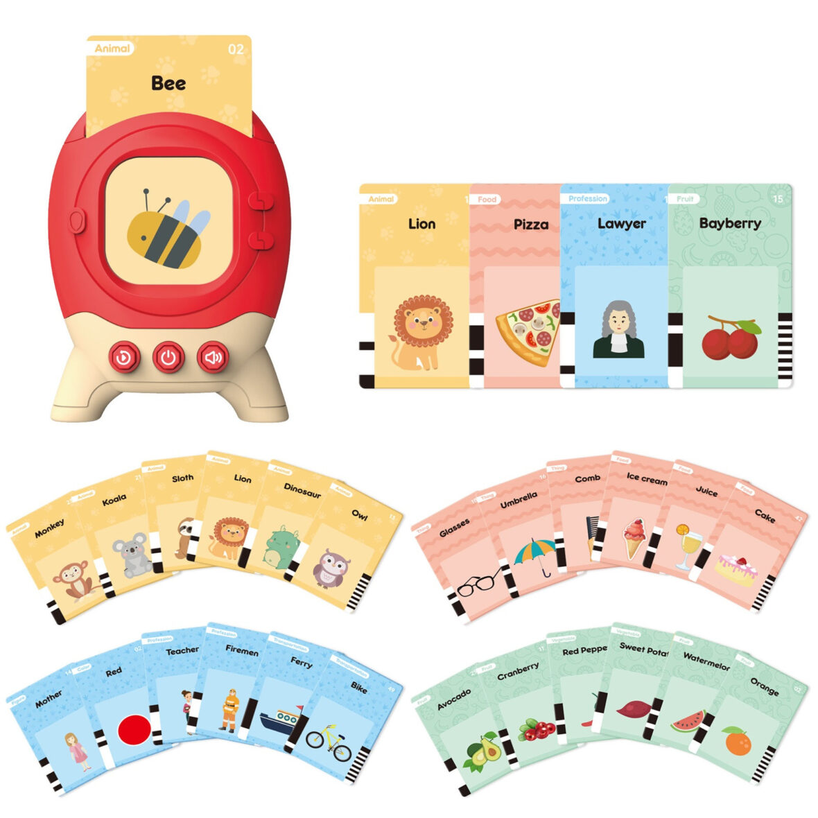60-Sheets-120-Words-Talking-Baby-Flash-Cards-Learning-Toys-Educational-Toys-For-1-6-Year